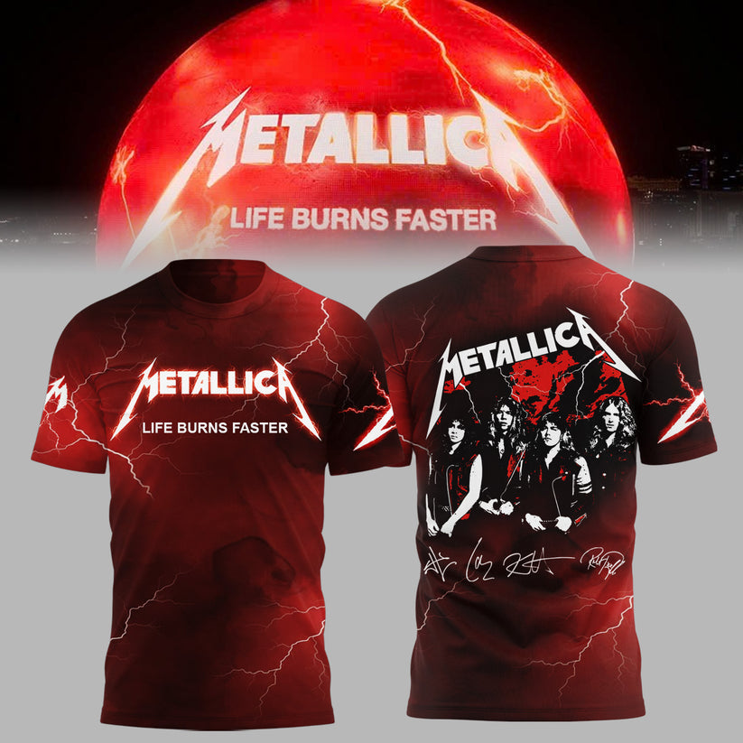 MTLC Life Burns Faster Sphere Las Vegas Concert Shirt