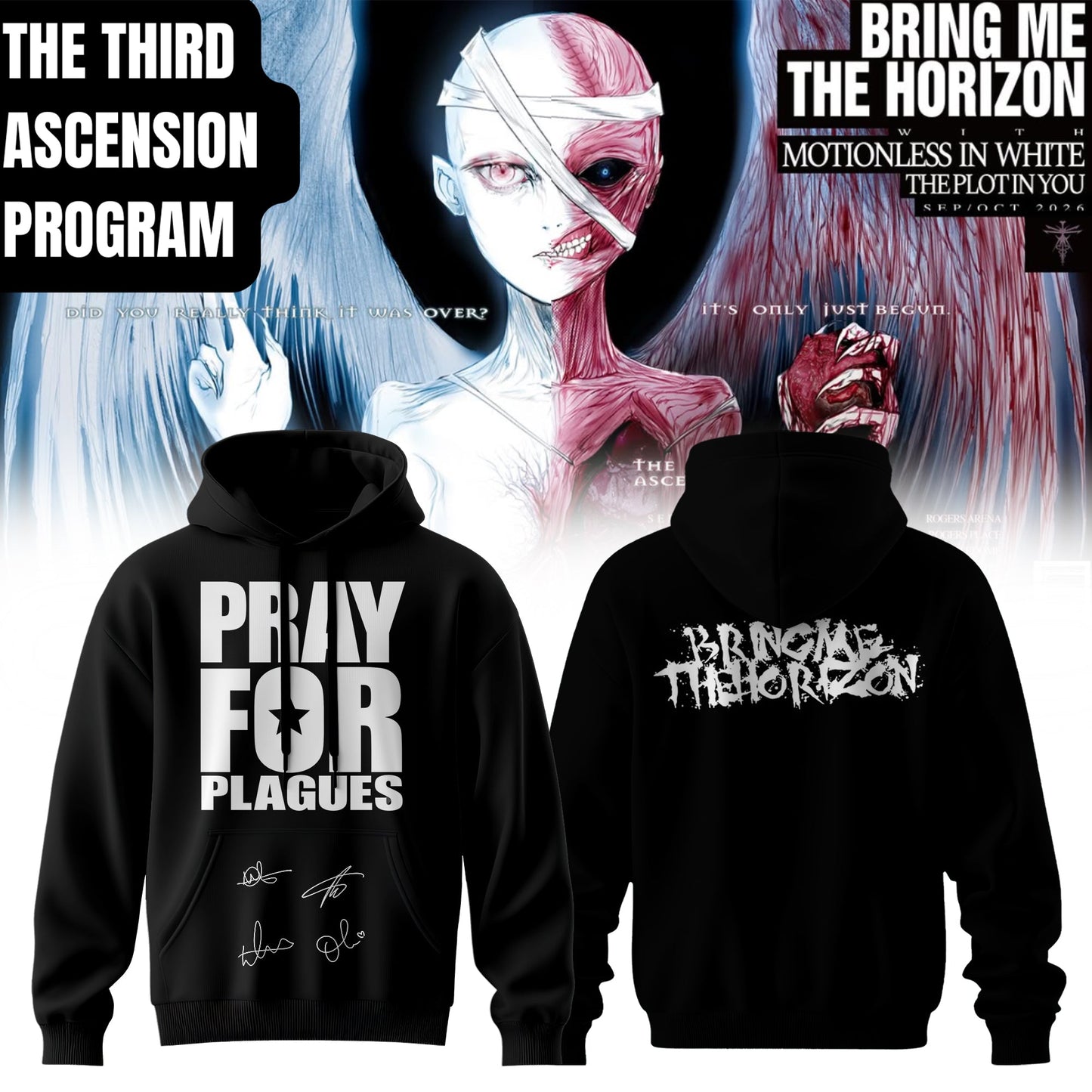 ,Bring Me The Horizon “The Third Ascension Program 2026” Signature Limited Edition – Hoodie