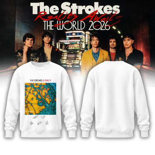 The Strokes “Reality Awaits Tour 2026” Signature Limited Edition – Sweatshirt