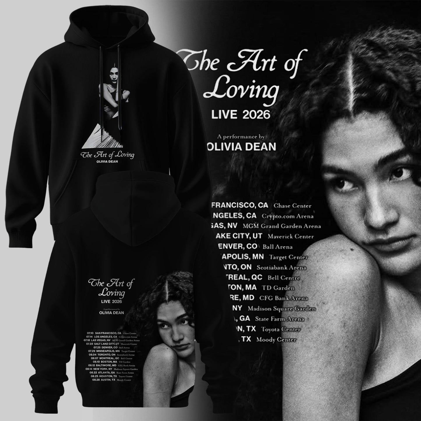 OLIVIA DEAN “ The Art of Loving “ Live 2026 Hoodie