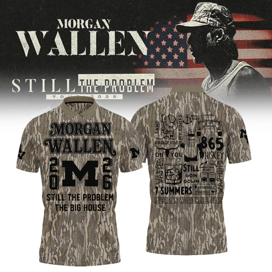 New Polo MW  x Michigan Football - Still The Problem Tour 2026 Polo Shirt