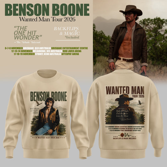 BENSON BOONE – WANTED MAN TOUR 2026 SWEATER
