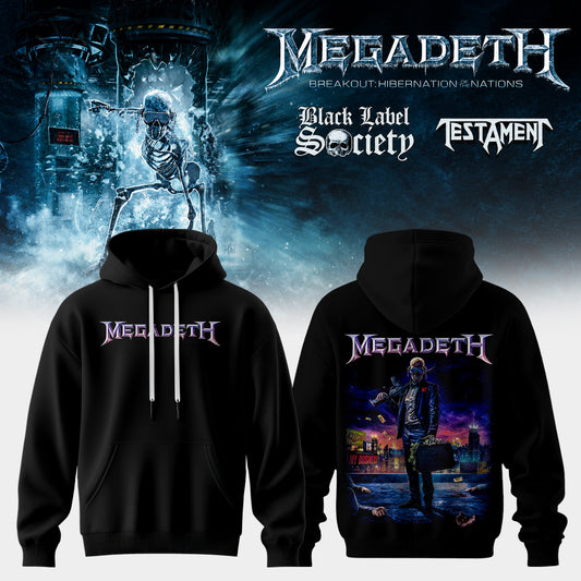 Megadeth Breakout: Hibernation of Nations Europe Tour 2026 Hoodie