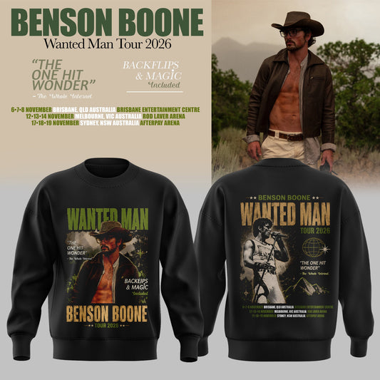 BENSON BOONE – WANTED MAN TOUR 2026 SWEATER