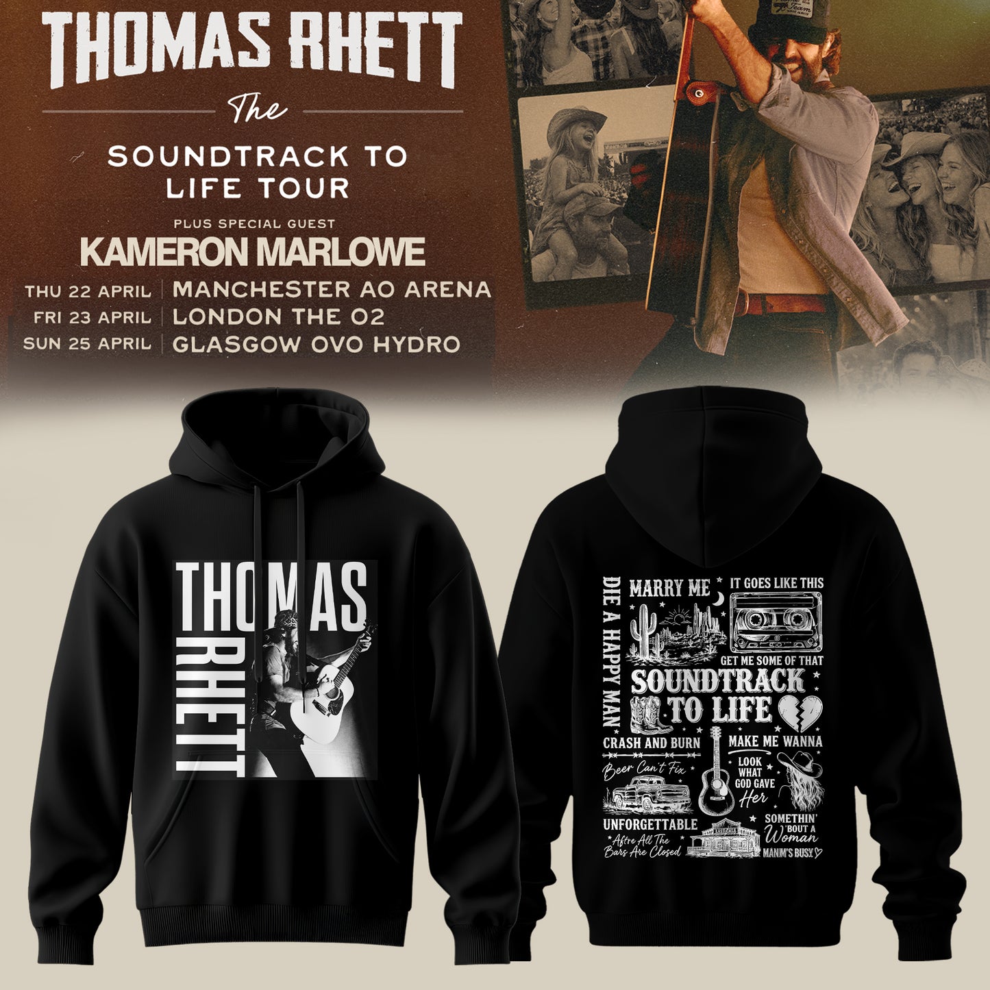 TR – The Soundtrack To Life UK Tour 2027 Hoodie Edition