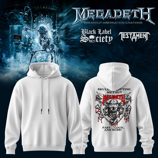 Megadeth Breakout: Hibernation of Nations Europe Tour 2026 Hoodie