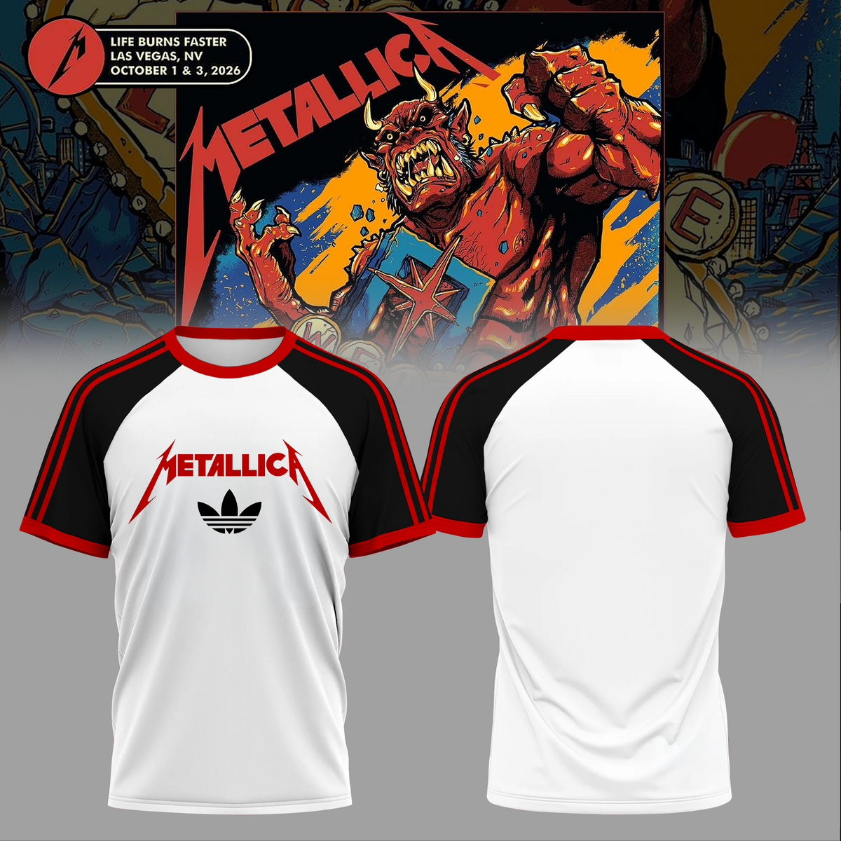 Life Burns Faster, Las Vegas - M72 World Tour T-shirt