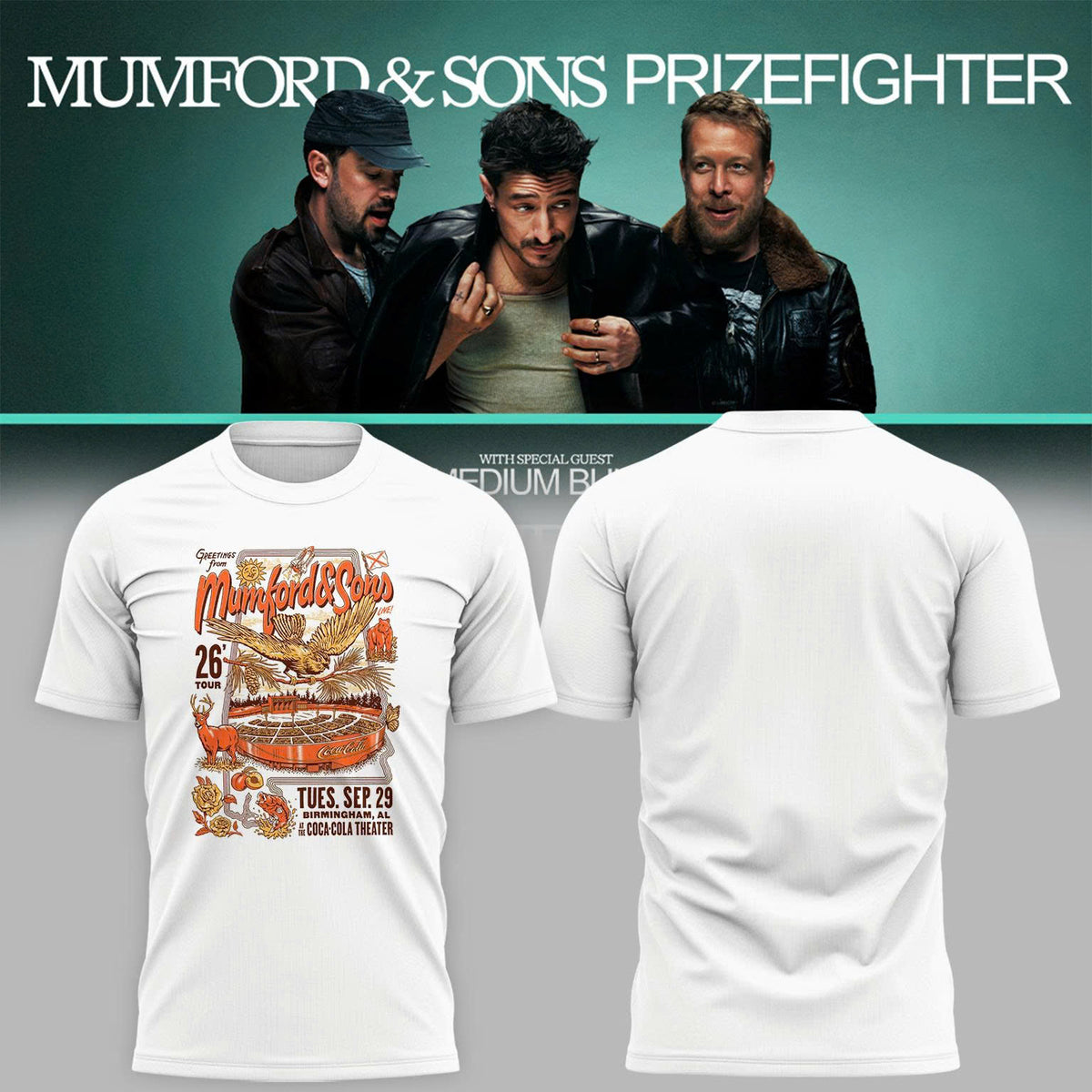 Mumford And Sons Birmingham AL 2026 Tshirt