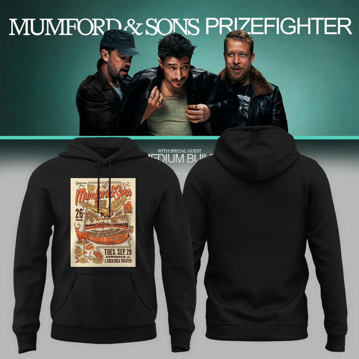 Mumford And Sons Birmingham AL 2026 Hoodie
