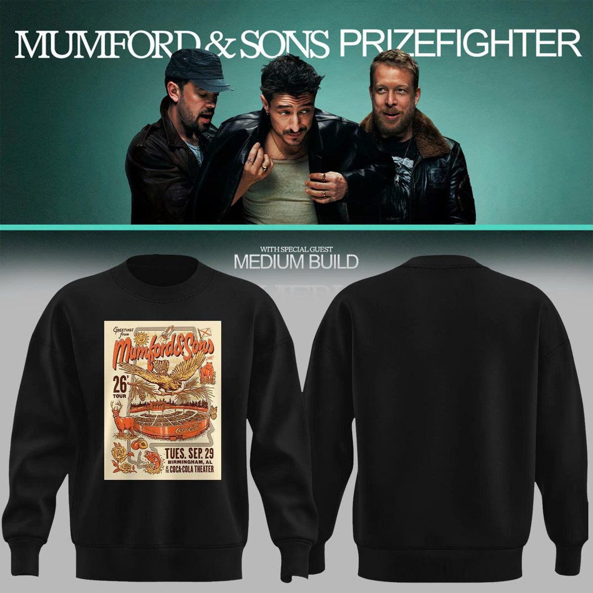 Mumford And Sons Birmingham AL 2026 Sweater