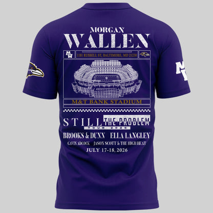 Exclusive Version Baltimore Ravens x Morgan Wallen Tshirt 2026