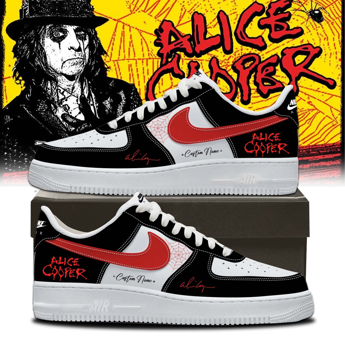 ,,Alice Cooper “Alice’s Attic Tour” 2026 Signed – Shoes 1