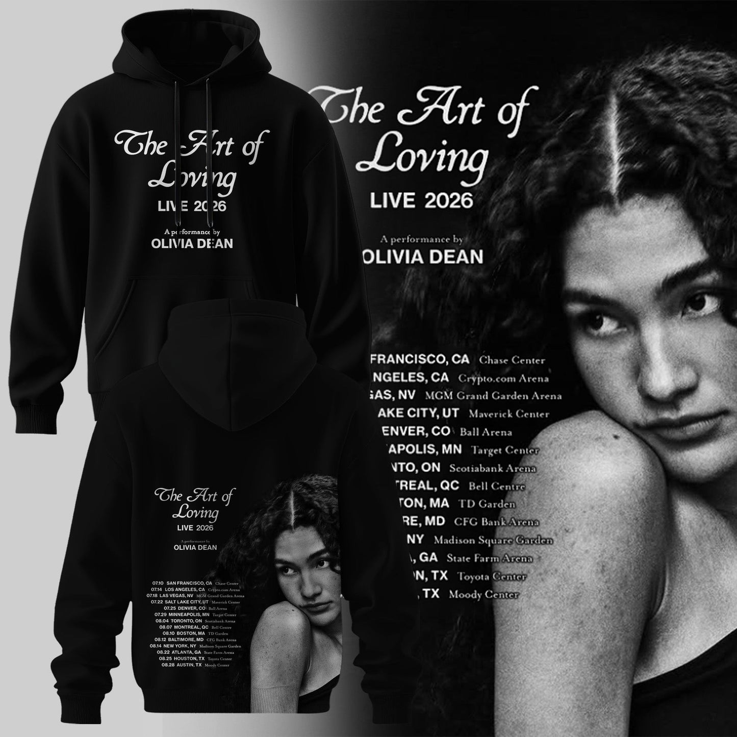 OLIVIA DEAN “ The Art of Loving “ Live 2026 Hoodie