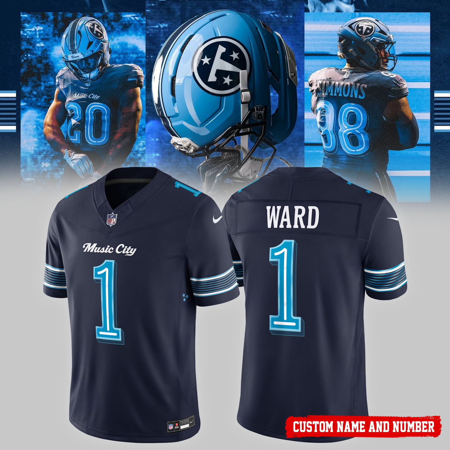 Unisex Tennessee Titans 2026 Rivalries Special Football Jersey