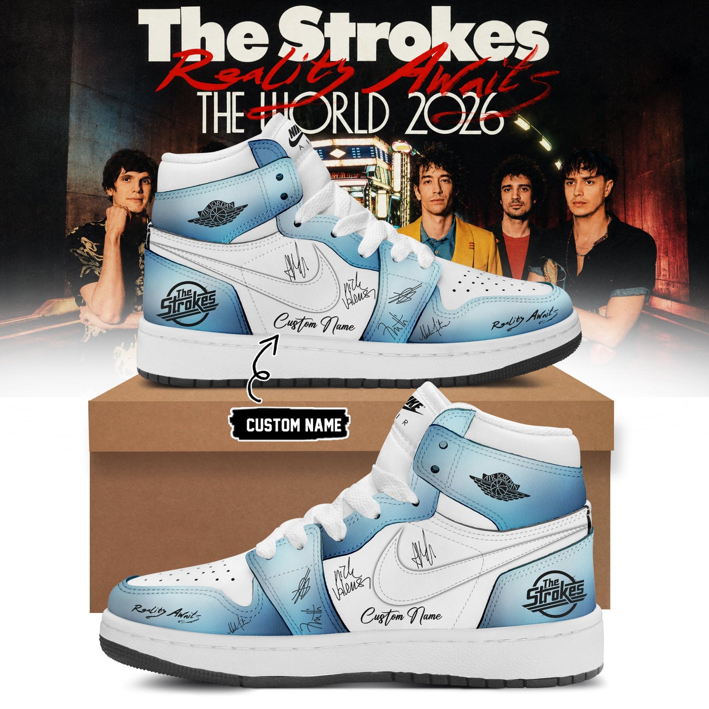 The Strokes “Reality Awaits Tour 2026” Signature Limited Edition – Shoes 2