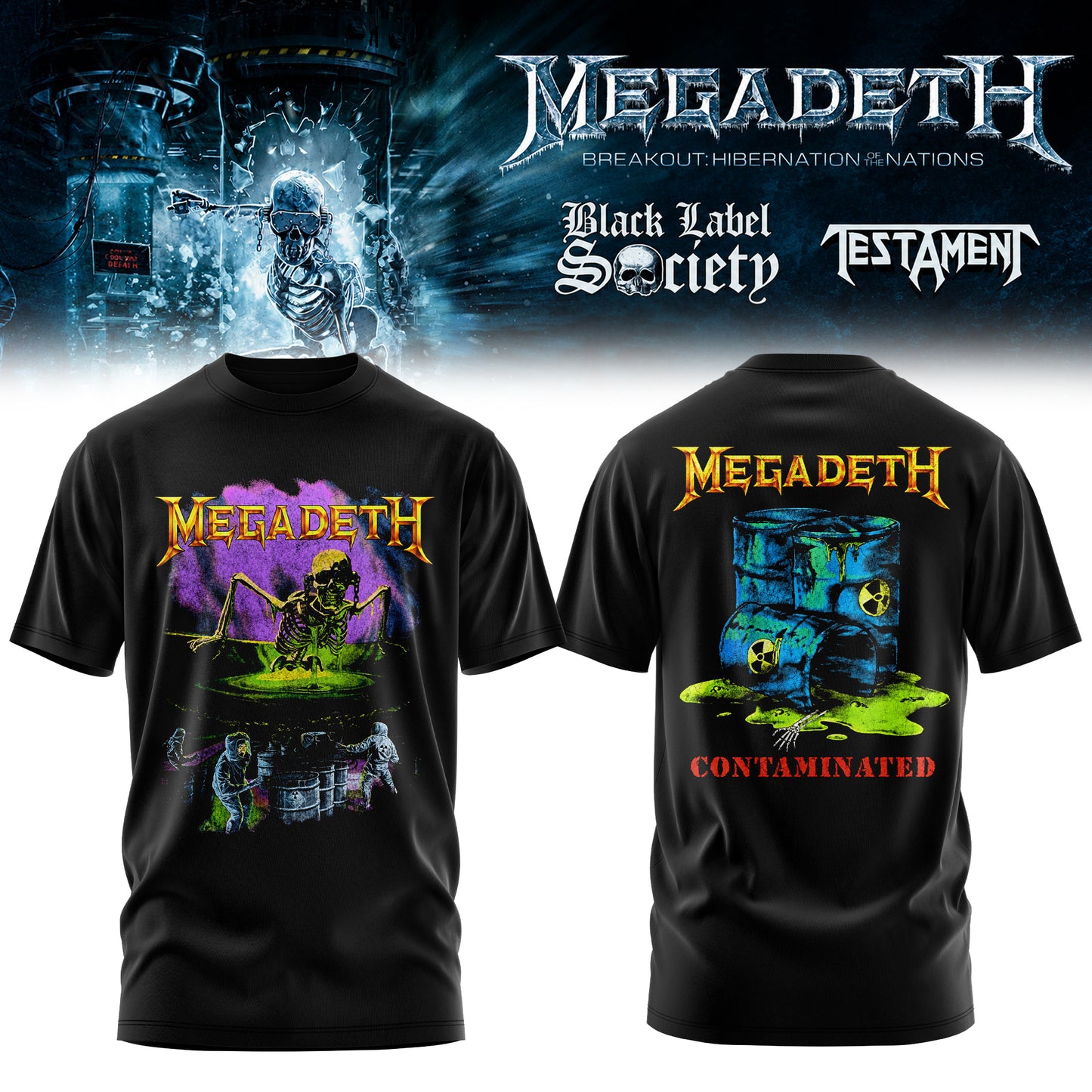 Megadeth Breakout: Hibernation of Nations Europe Tour 2026 Tshirt