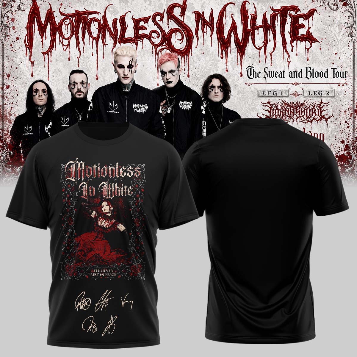 Limited Edition The Sweat & Blood Tour 2026 Tshirt