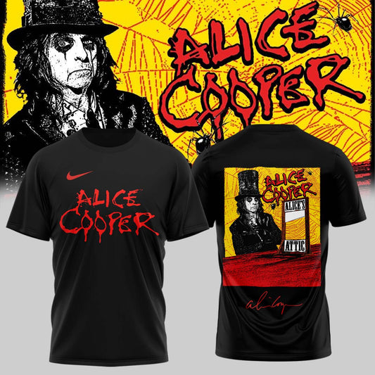 ,,.Alice Cooper “Alice’s Attic Tour” 2026 Signed– Shirt