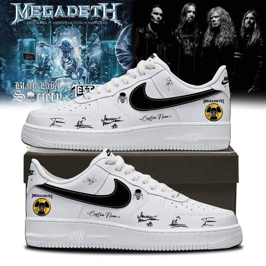 Megadeth Limited Signed Shoes AF1