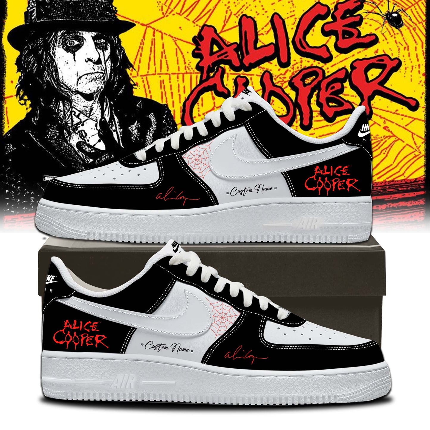 ,,Alice Cooper “Alice’s Attic Tour” 2026 Signed – Shoes 1-4