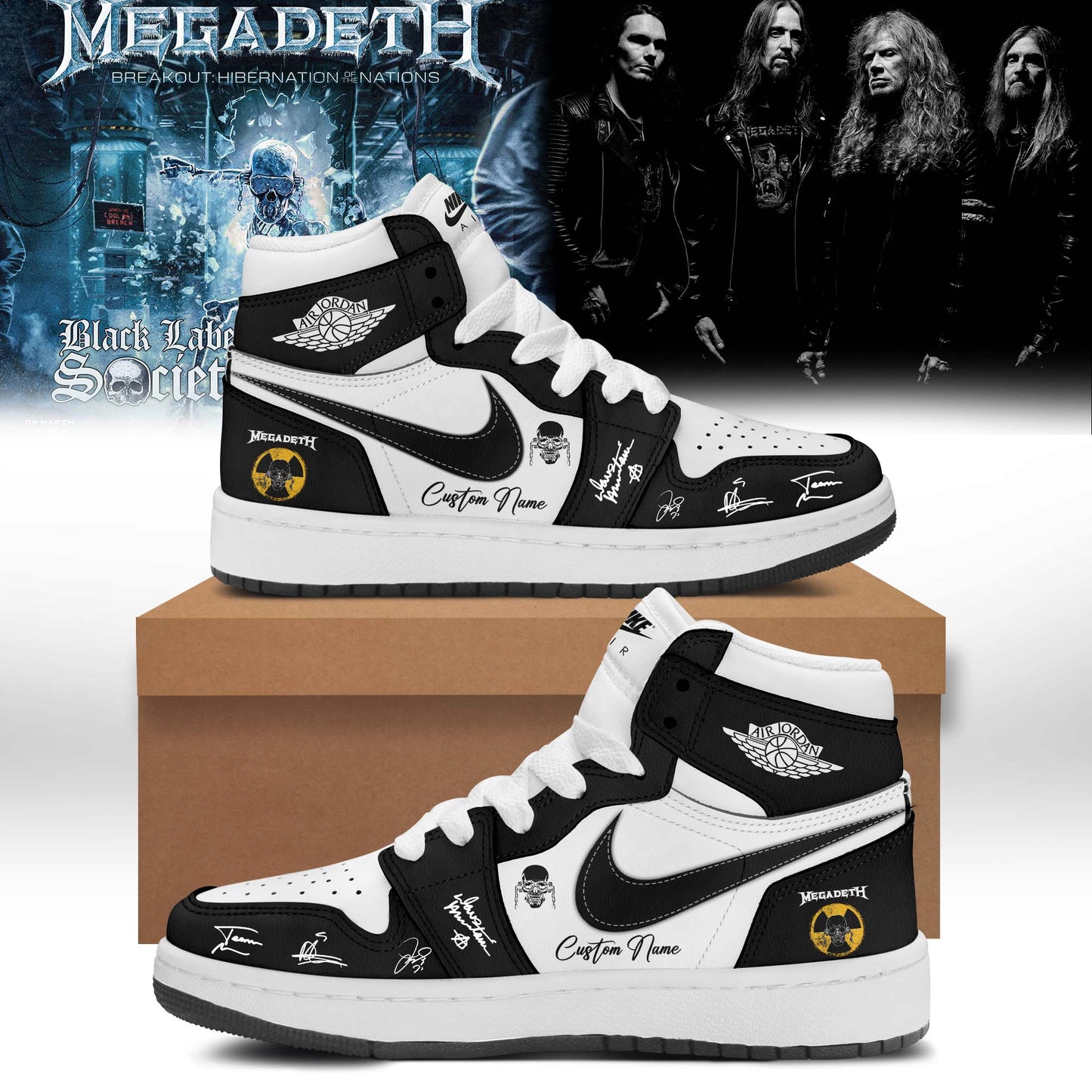 Megadeth Limited Signed Shoes JD1