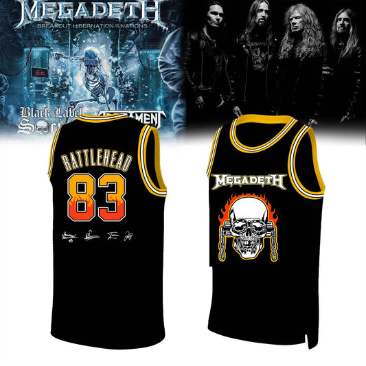 Megadeth Limited Signed Basketball Jersey