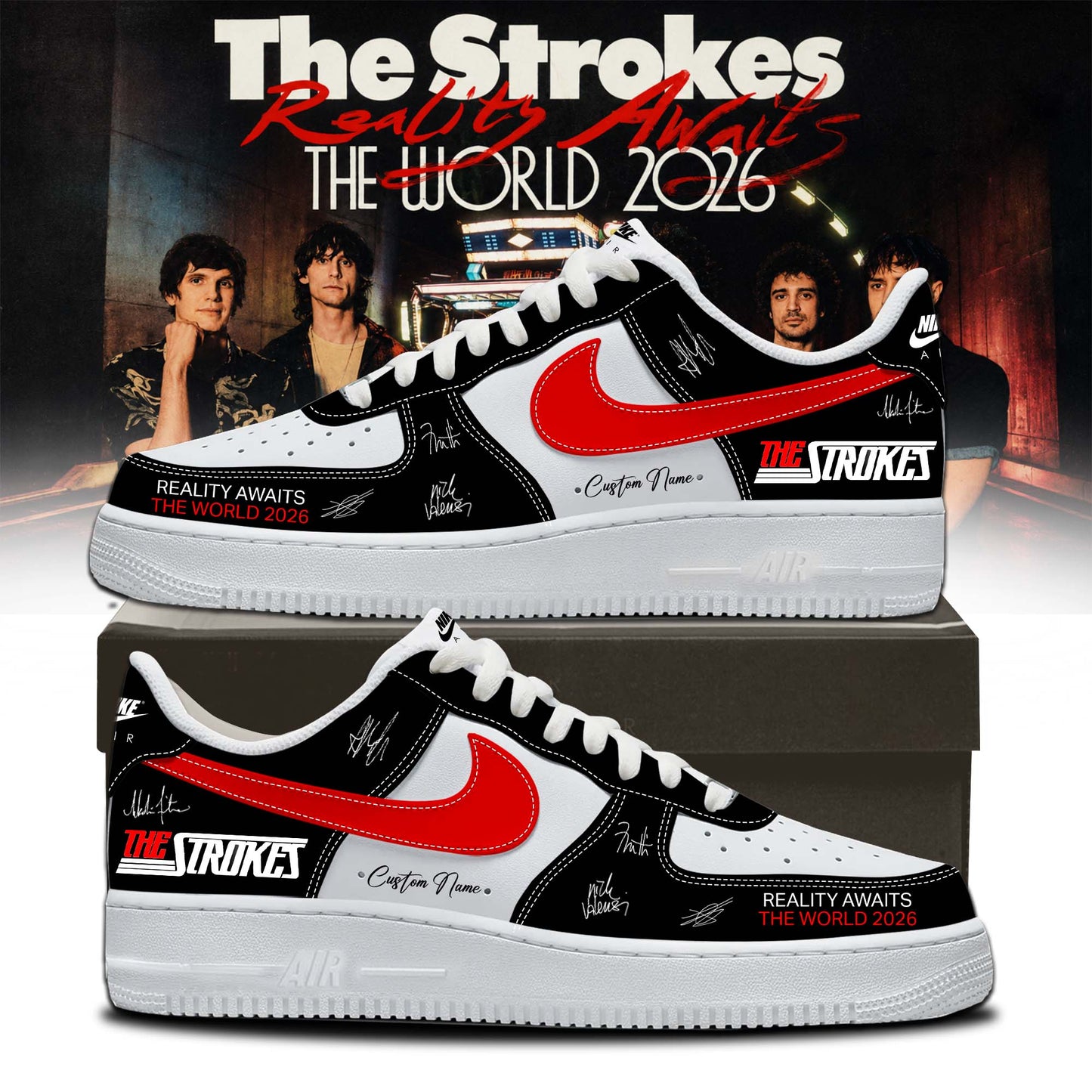 The Strokes “Reality Awaits Tour 2026” Signature Limited Edition – Shoes 4