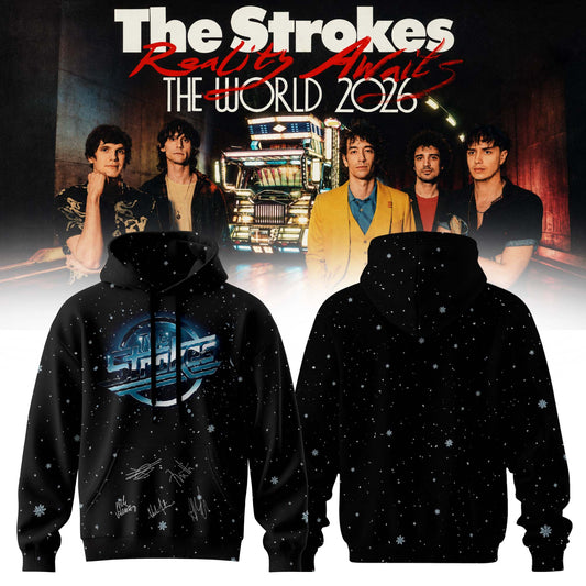 ,The Strokes “Reality Awaits Tour 2026” Signature Limited Edition – Hoodie