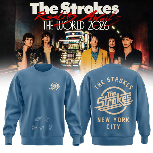 The Strokes “Reality Awaits Tour 2026” Signature Limited Edition – Sweatshirt