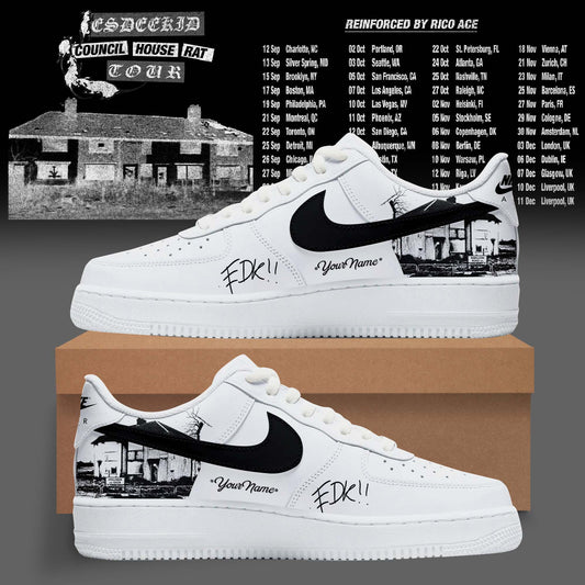 Personalized Council House Rat Tour Graphic Sneakers