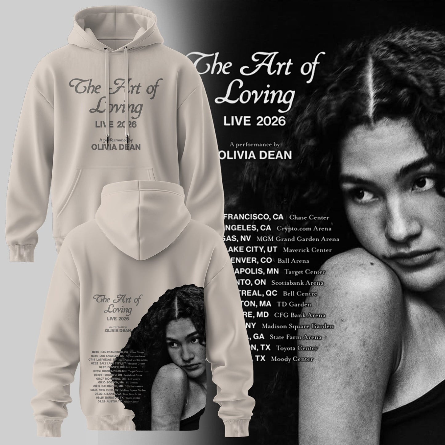 OLIVIA DEAN “ The Art of Loving “ Live 2026 Hoodie