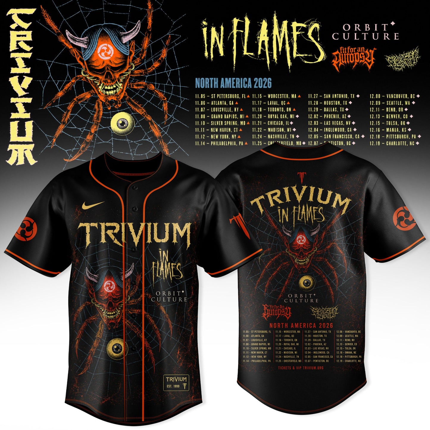 _TRIVIUM – NORTH AMERICA TOUR 2026 COLLECTION JERSEY