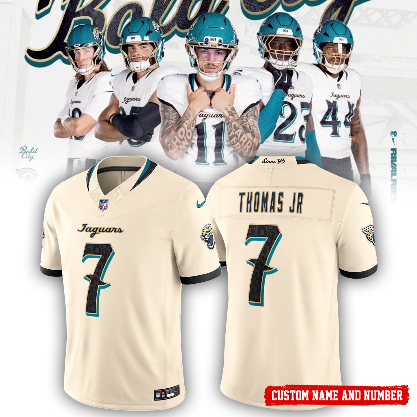 Unisex Jacksonville Jaguars 2026 Rivalries Special Football Jersey