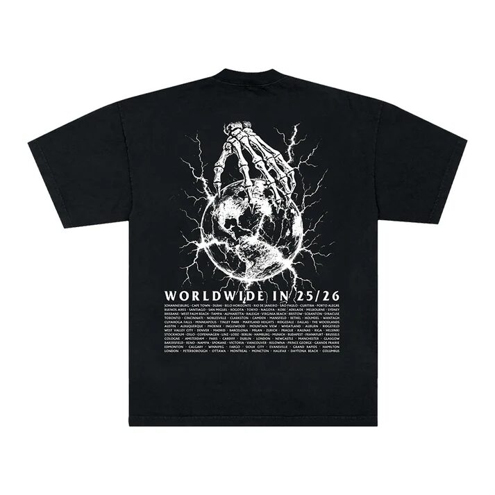 Limited Edition Spark Plug Skeleton 2026 Tour Shirt