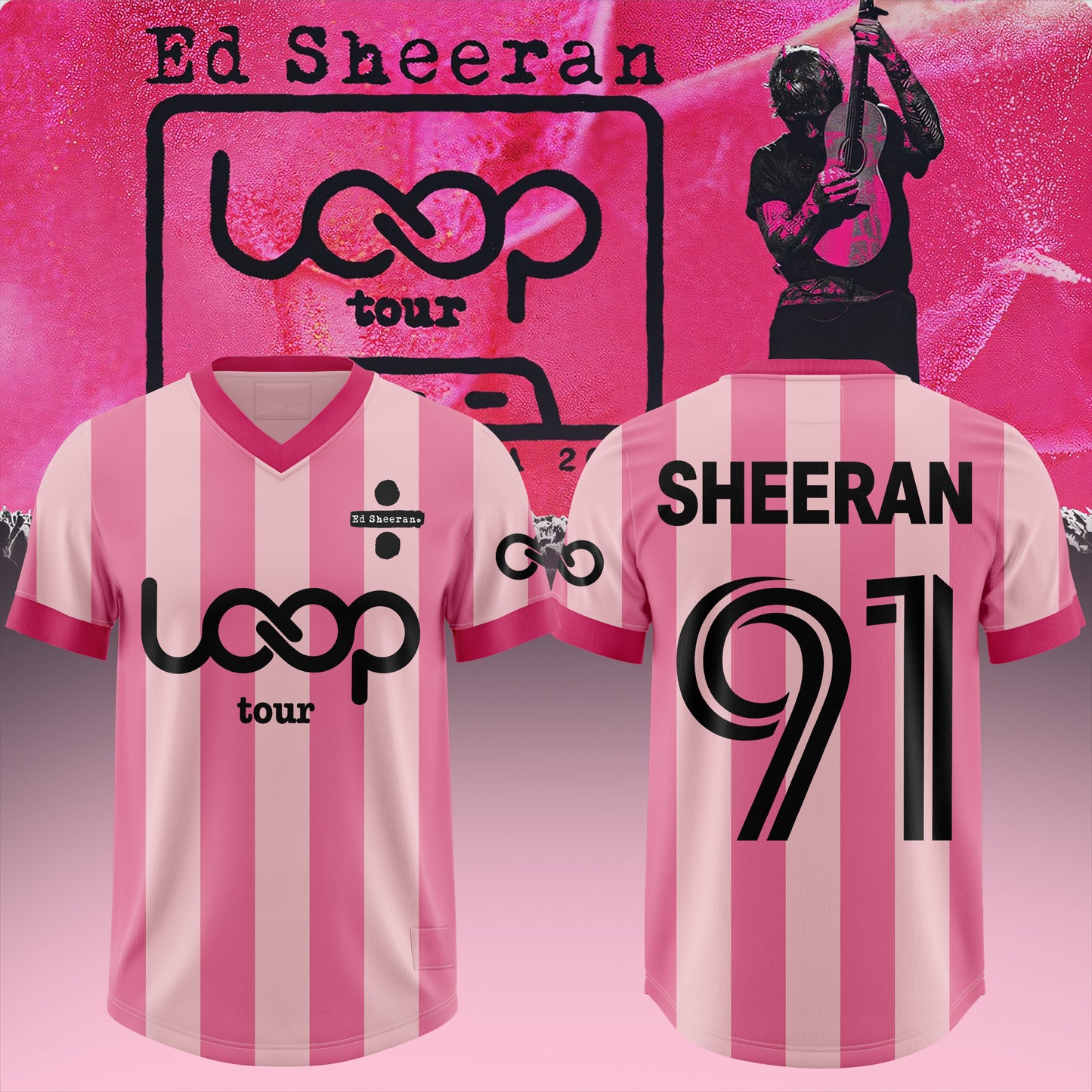 Ed Sheeran – Loop Tour NA 2026 Exclusive Football/Soccer Jersey