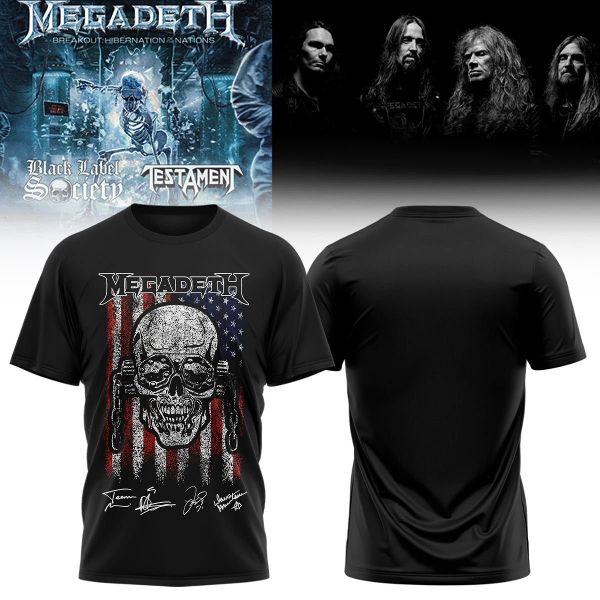 Megadeth Limited Signed TShirt