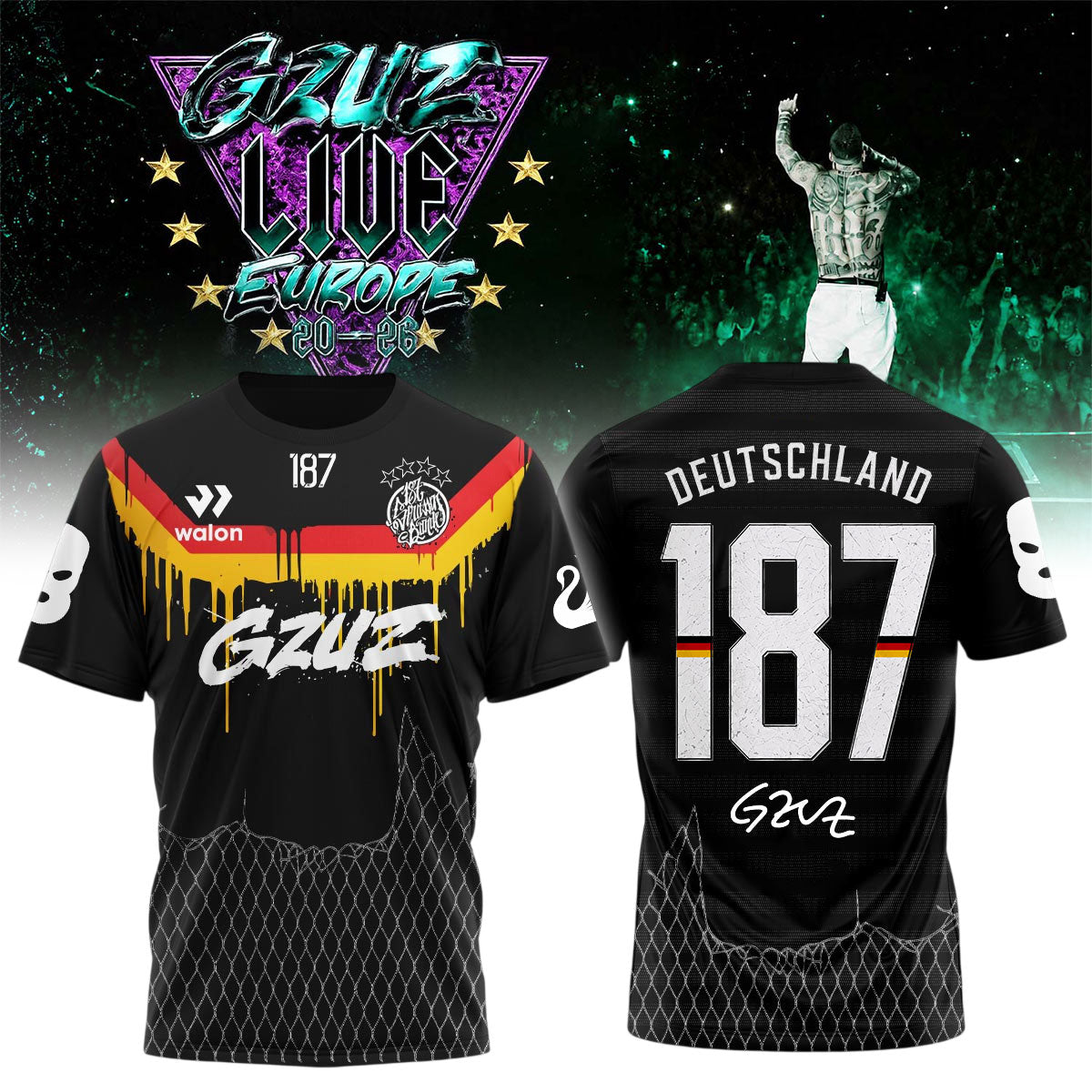 ,..GZUZ “LIVE EUROPE TOUR 2026” Signed – Shirt