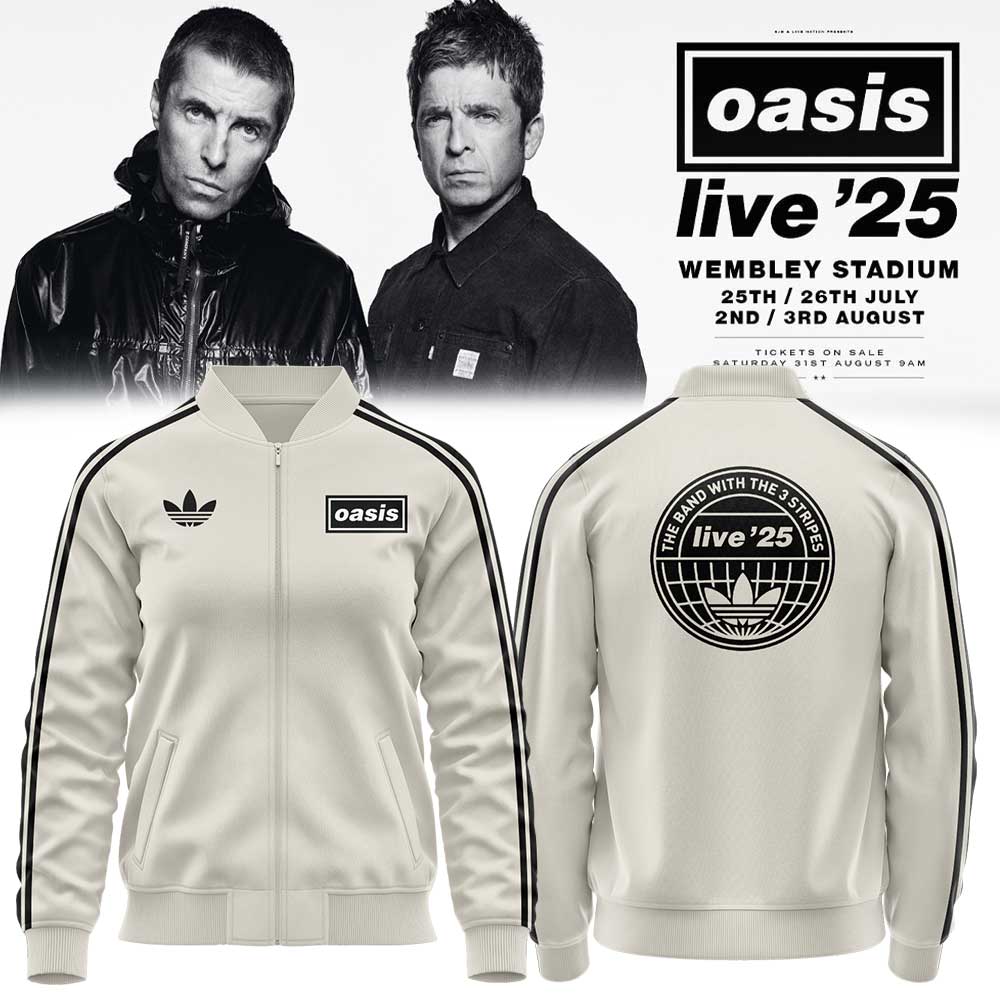 . Limited Edition Oasis “Live ’25” London Cream Zip Jacket V2
