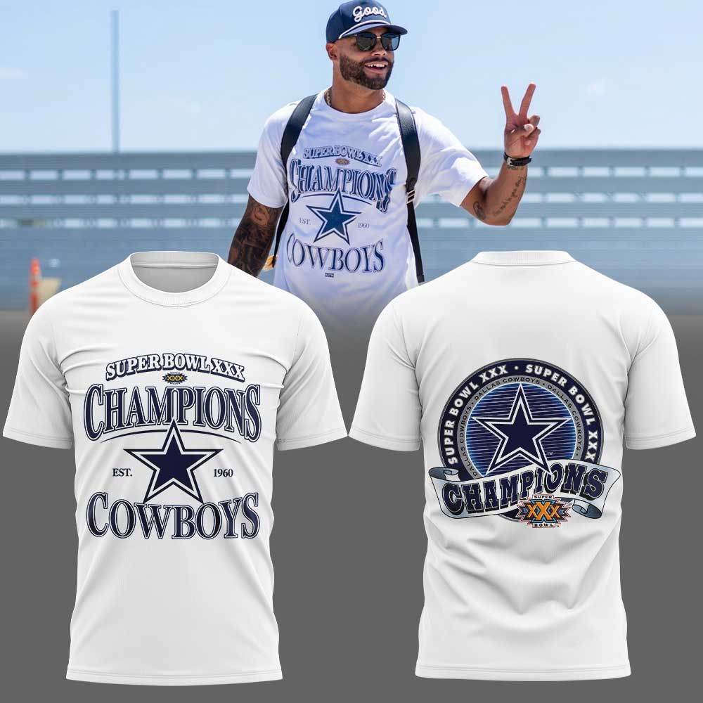 Special New Dallas Cowboys Super Bowl XXX Tshirt