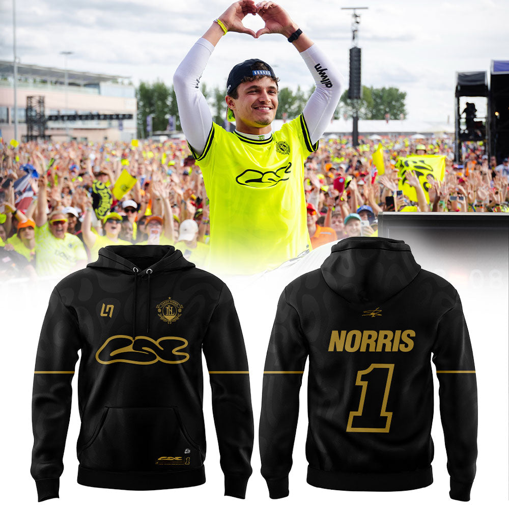 . McLaren F1 Team 2026 LANDO NORRIS GRANDSTAND LN1 Signature Hoodie Black