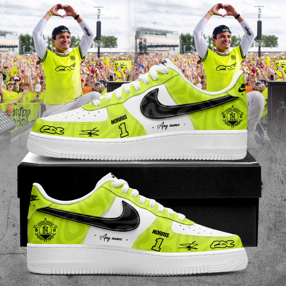 . McLaren F1 Team 2026 LANDO NORRIS GRANDSTAND LN1 Signature Custom Name Shoes