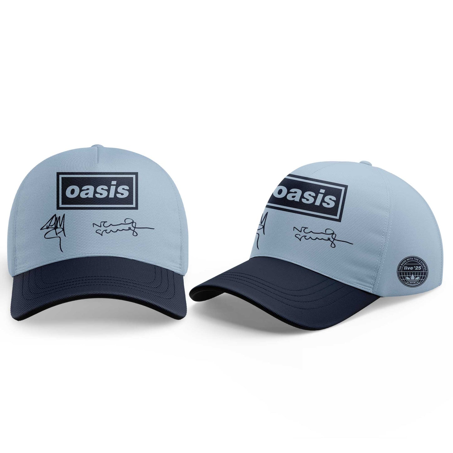 . Limited Edition Oasis “Live ’25” London Ocean Blue Oasis 25 Signature Shirt