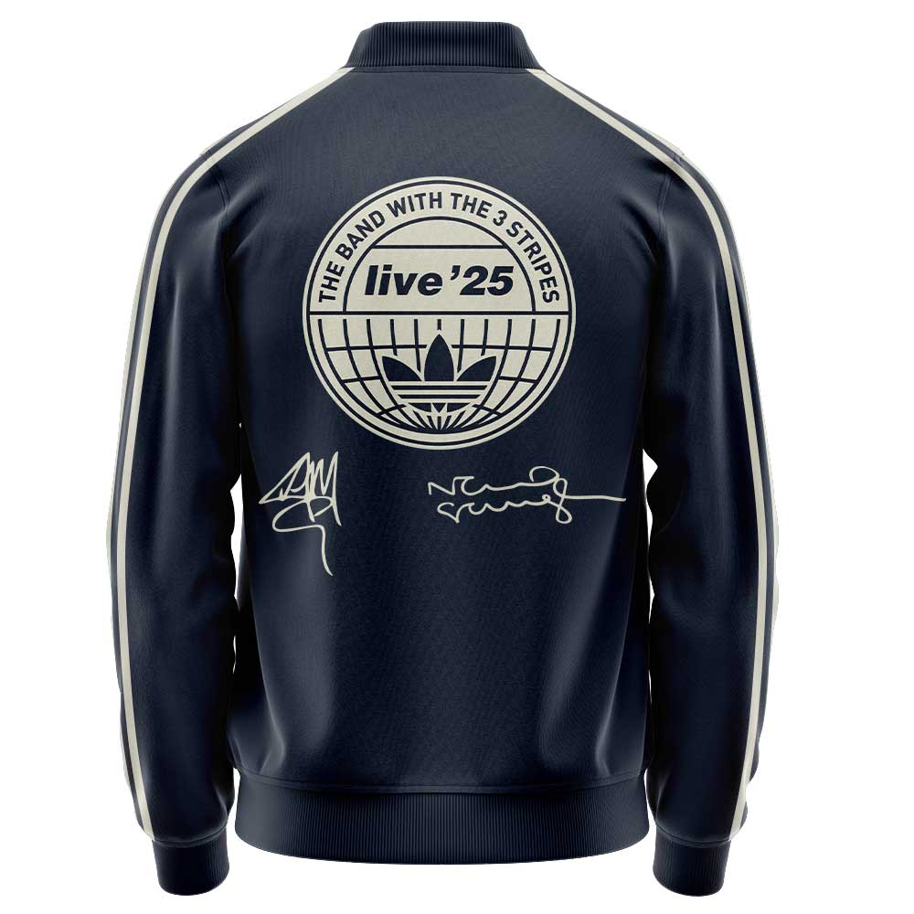 . Limited Edition Oasis “Live ’25” London Deep Blue Signature Zip Jacket
