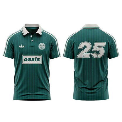 . OASIS LIVE ’25 DROP 2 Green Raglan Polo