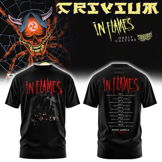 In Flames The Crown In The Grave Tour ’26 Tshirt