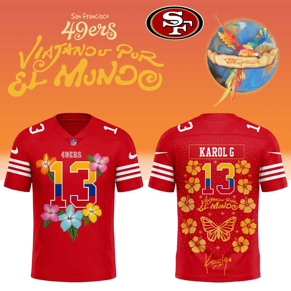 San Francisco 49ers x Back-to-back nights with the one and only Karol G Football Jersey