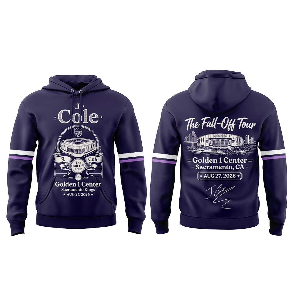 . J. Cole The Fall-Off Tour 2026 Golden 1 Center, Sacramento, CA, Sacramento Kings Hoodie V2