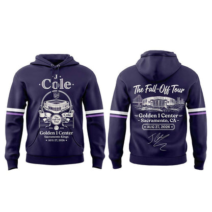 . J. Cole The Fall-Off Tour 2026 Golden 1 Center, Sacramento, CA, Sacramento Kings Hoodie V2