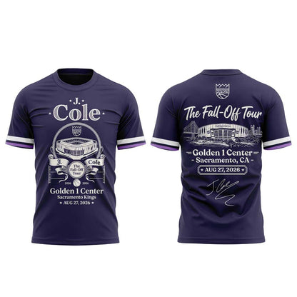 . J. Cole The Fall-Off Tour 2026 Golden 1 Center, Sacramento, CA, Sacramento Kings Shirt V2