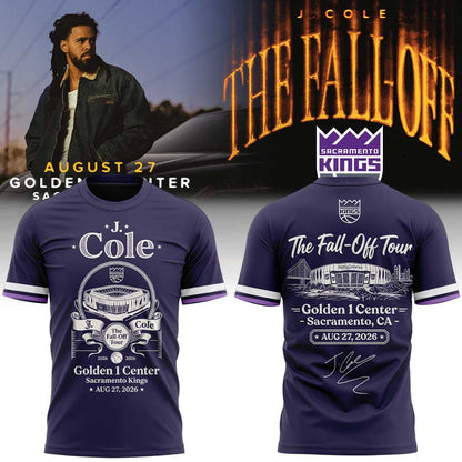. J. Cole The Fall-Off Tour 2026 Golden 1 Center, Sacramento, CA, Sacramento Kings Shirt V2